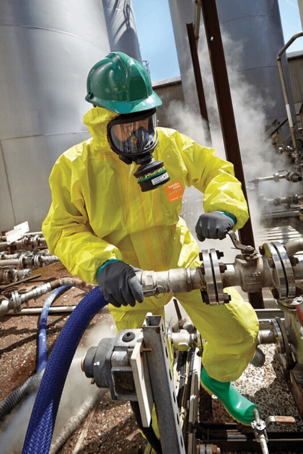 Ansell AlphaTec 3000 - Model 111 - Spunbond Laminate Welded Coverall w/ Hood - Image 2