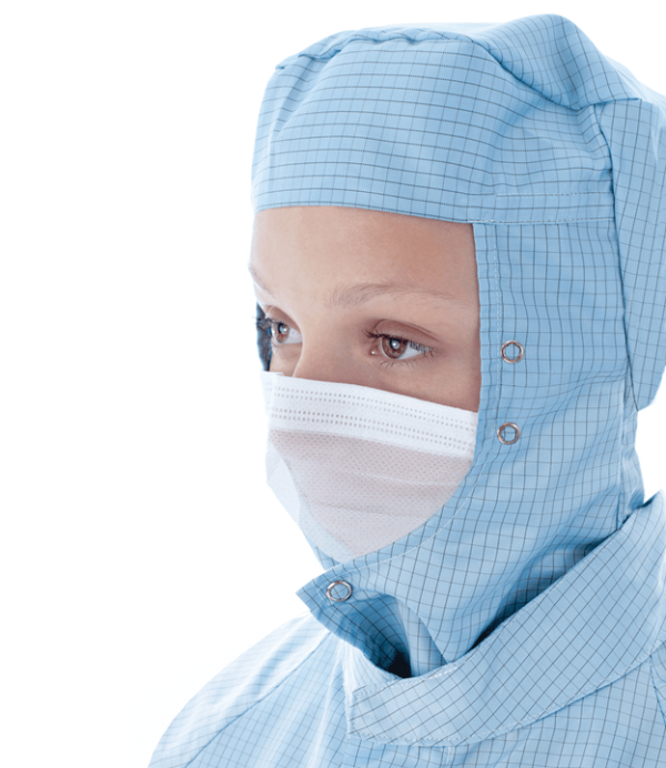 Ansell BFV06 BioClean Microflow Face Veil with Studs Class 10 (ISO 4)