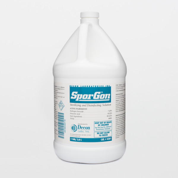SporGon 4301 Sporicidal Disinfectant (1 Gallon Bottle, 4/Case)
